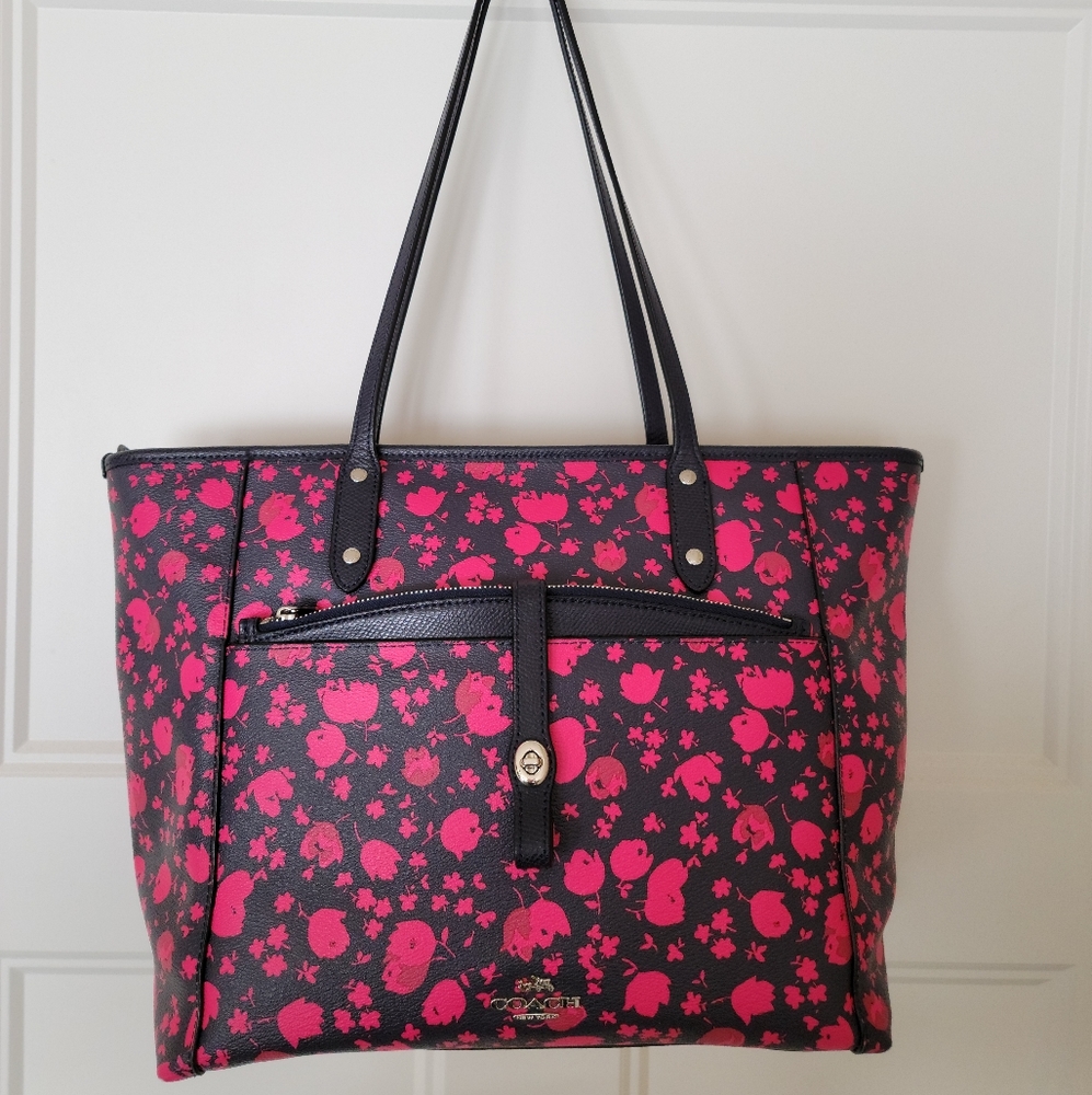 Coach coated canvas purse
